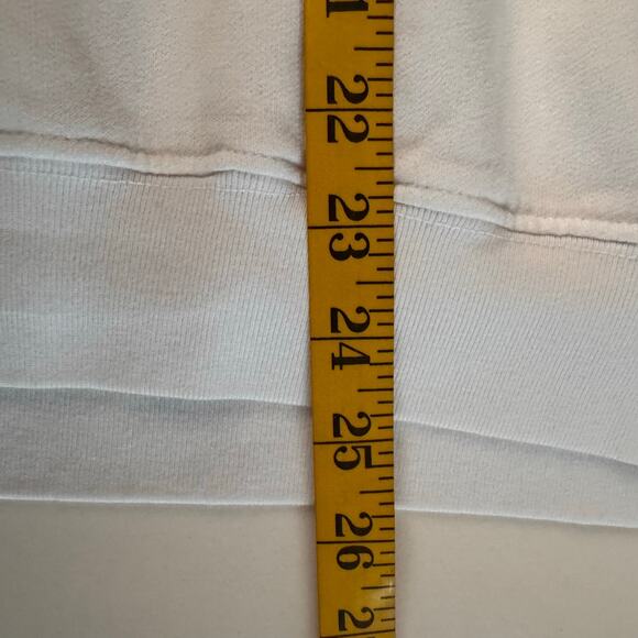 MOTHER Sweatshirt Large Biggie Message Crew Neck Oversized Bright White Pullover - Picture 13 of 13